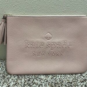 Kate Spade Blush Pebbled Leather Wristlet